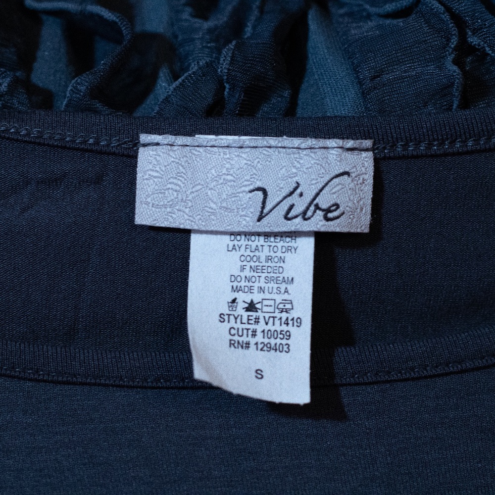 Vibe Steel Grey Ruffle Dress - Picture 4 of 7